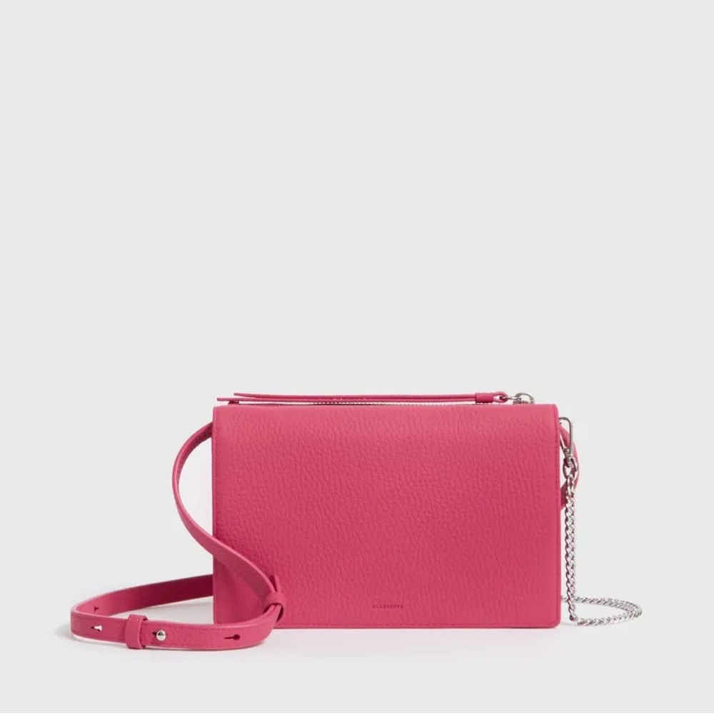 All Saints Vibrant Pink Crossbody Bag